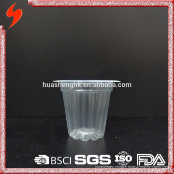 Tasse de gelée scellable jetable de forme de fleur du plastique 15ml de pp